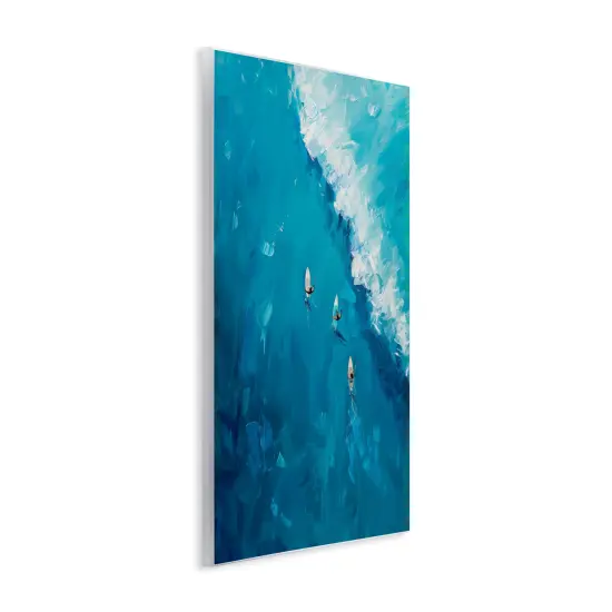 Stupell Industries Aerial Surfers Approaching Wave Wall Plaque Design by LSR Design Studio {3}
