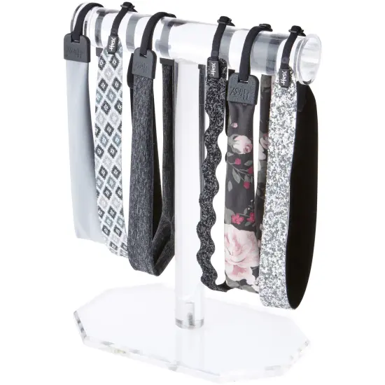 Plymor Clear Acrylic T-Bar Necklace Display Stand, 10.75" H x 8" W x 5" D {4}