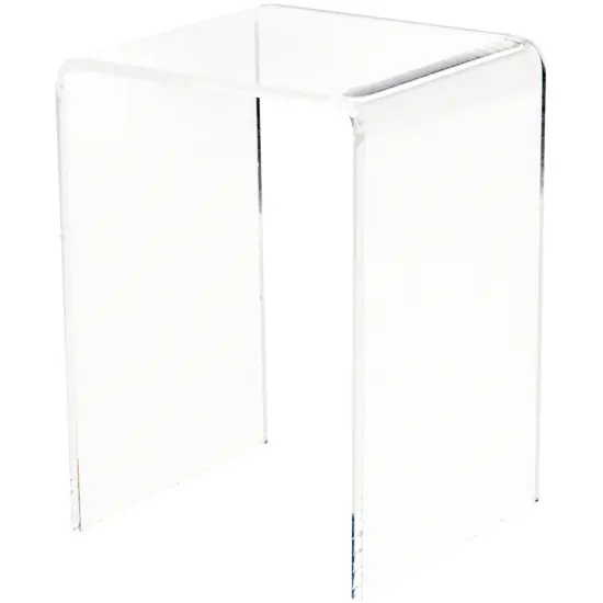 Plymor Clear Acrylic Vertical Square Display Riser, 4.5" H x 3" W x 3" D (1/8" thick) {2}