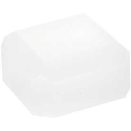 Plymor Frosted Acrylic Square Beveled Display Base, 2" W x 2" D x 1" H {2}