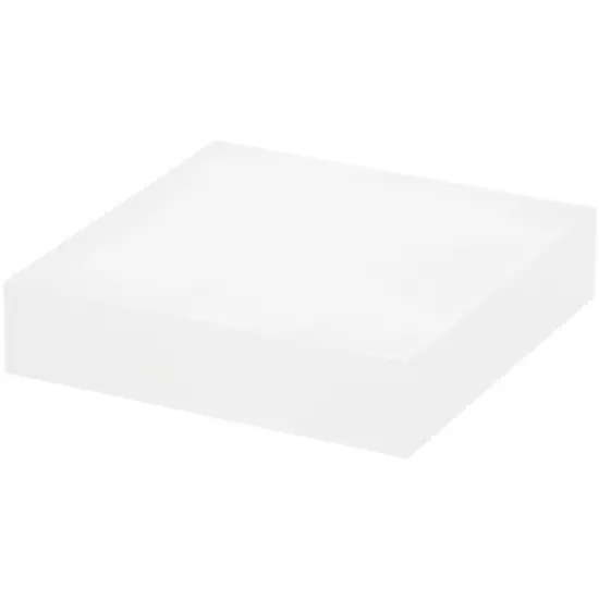 Plymor Frosted Acrylic Square Display Block, 1" H x 4" W x 4" D {1}