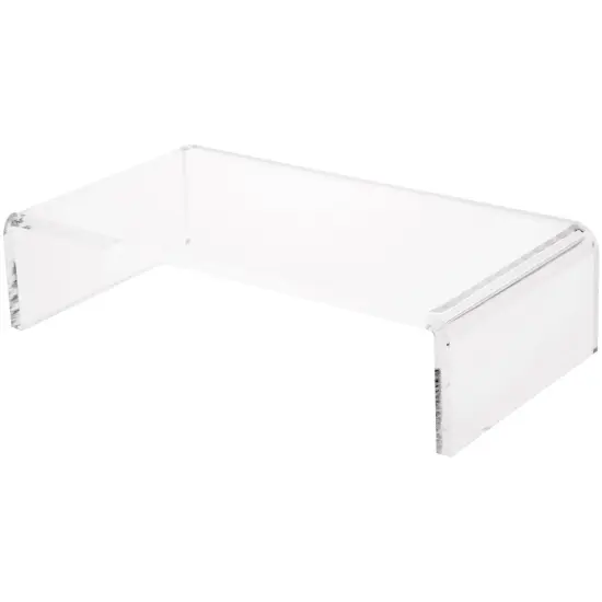 Plymor Clear Acrylic Rectangular Display Riser, 3" H x 12" W x 6" D (3/8" thick) {1}
