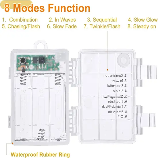 Fall Garland Leafs Lights {4}