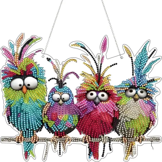 Diamond Art Hanging Kit for Adult (Bird) {1}