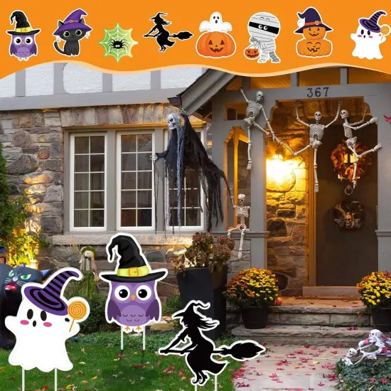 8 Pieces Cute Halloween Yard Stakes {5}