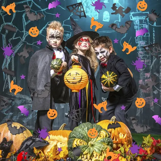 Halloween Confetti Glitter Table Decorations {3}