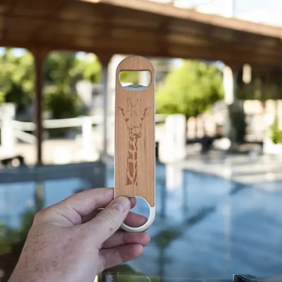 Wooden Bottle Opener - Giraffe {2}