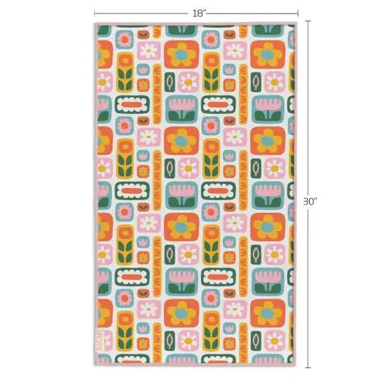 Daisies & Rainbows Microfiber Kitchen Hand Towel {5}