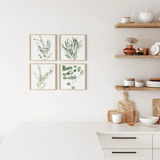 Haus and Hues Botanical Prints Set of 4 Eucalyptus leaves {6}