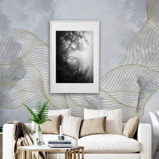 White Frame with Mount, 24x35&frac34;" &ndash; Hang or Stand, Large Display, Safe Front Protection! {1}