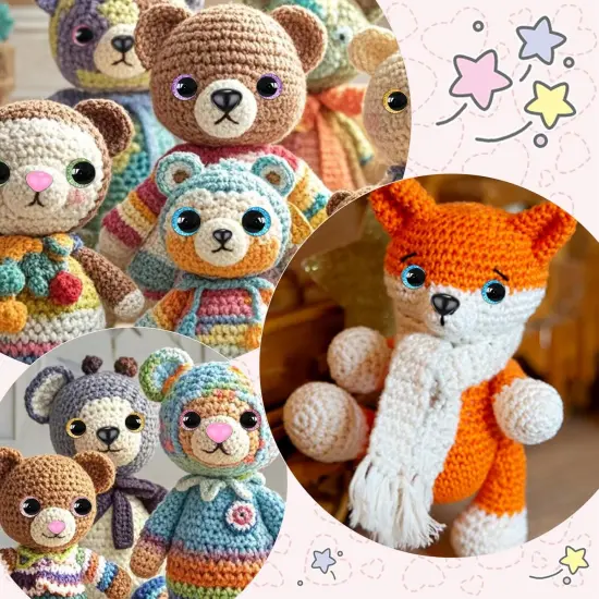 160 pcs Safety Eyes for Crocheting {2}