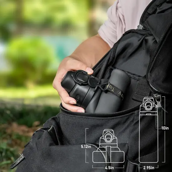 Collapsible Water Bottle 20oz -Black {2}