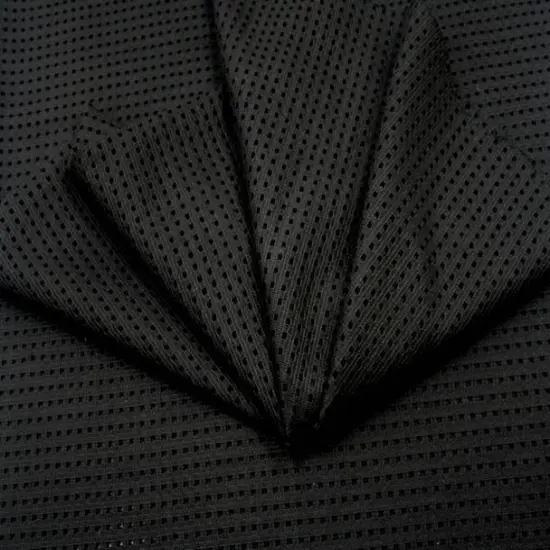 1 Yard Black Lace Fabric 1D627, 84% Cotton 16% Nylon, 57/58" Wide, Lightweight Apparel Fabric {2}