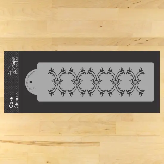 Royal Damask Cake Stencil Tier #2 | C709 by Designer Stencils | Cake Decorating Tools | {1}