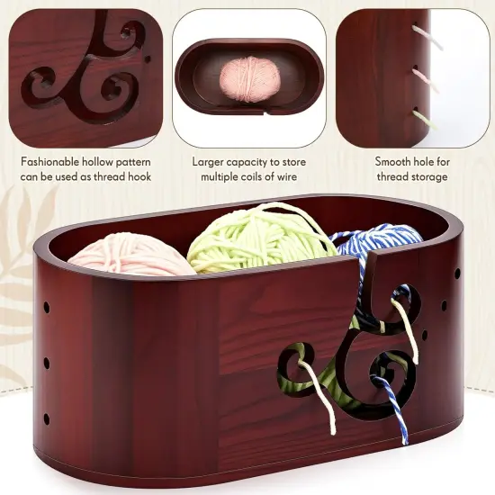 Oversized Crochet Yarn Bowl {4}