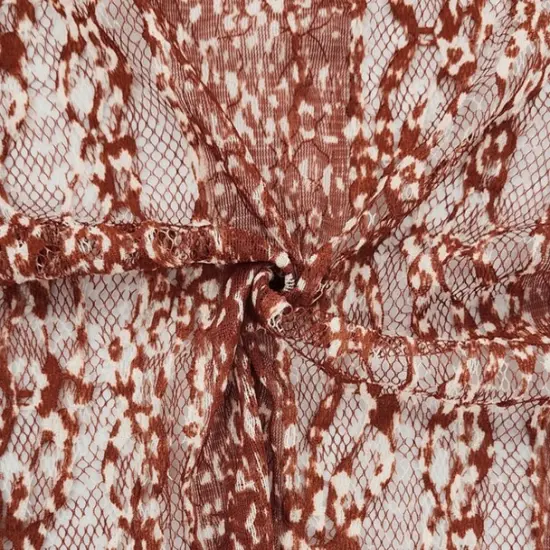1 Yard Stretch Lace Fabric Rust or Beige, Soft, Lightweight Apparel Material 58/60" Wide {1}