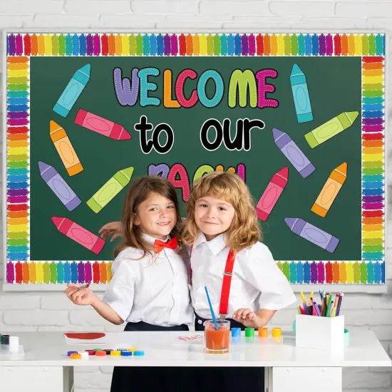 63PCS Classroom Bulletin Board Decorations Set {5}