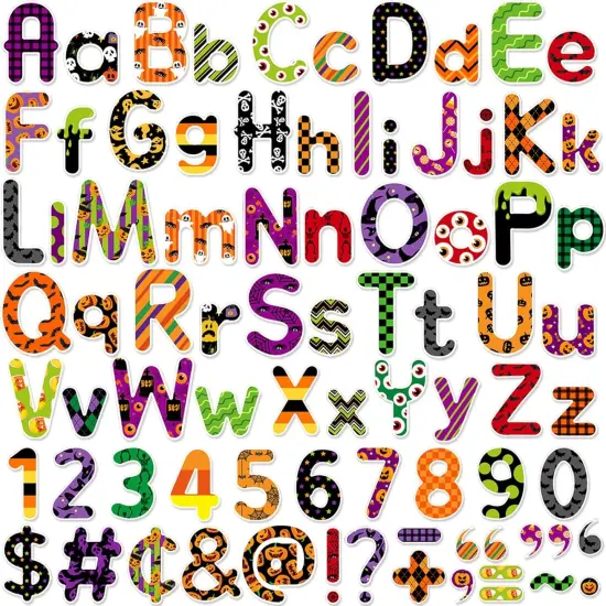 231 Pcs Halloween Bulletin Board Letters for Classroom 4 Inch Letters {1}