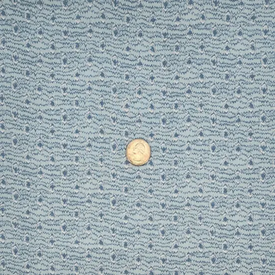 1 Yard 50/52" Wide Blue Gray Rayon Crinkle Fabric Lightweight 125 GSM Crepon Material {1}