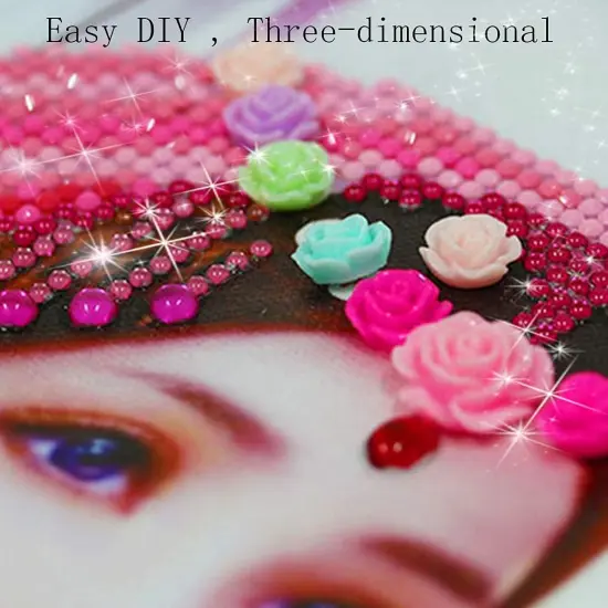 2 Pack DIY 5D Lady Diamond Art Painting Kits {4}