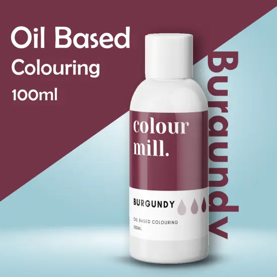 Vegan Halal 100ml Burgundy Oil Based Food Coloring Gel for Buttercream Cake Decoration {5}