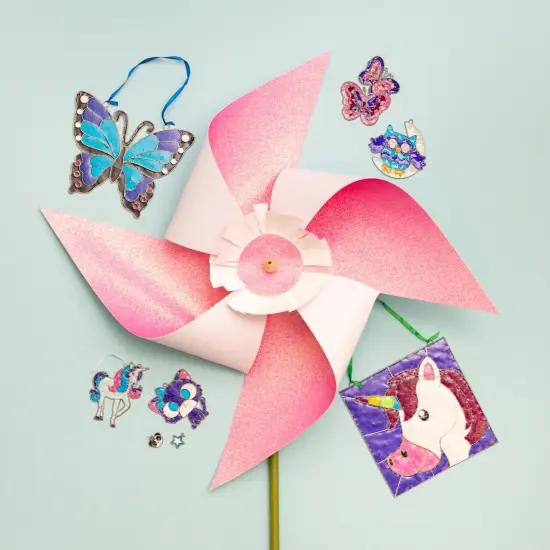 American Crafts Poster Shop Posterboard 22"X28"-Pink Glitter {4}