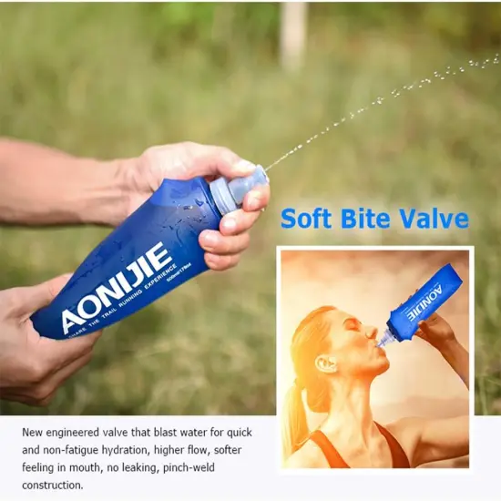 2 Pack Soft Water Foldable Bottle {2}