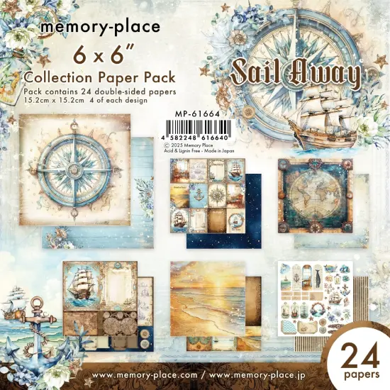 Memory Place Collection Pack 6"X6"-Sail Away {1}