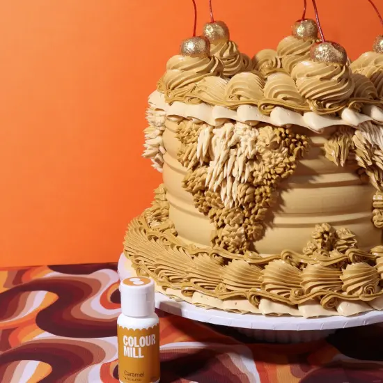 20ml Caramel Oil Based Colouring for Buttercream Ganache Cake Batter Fondant Chocolate Use {6}