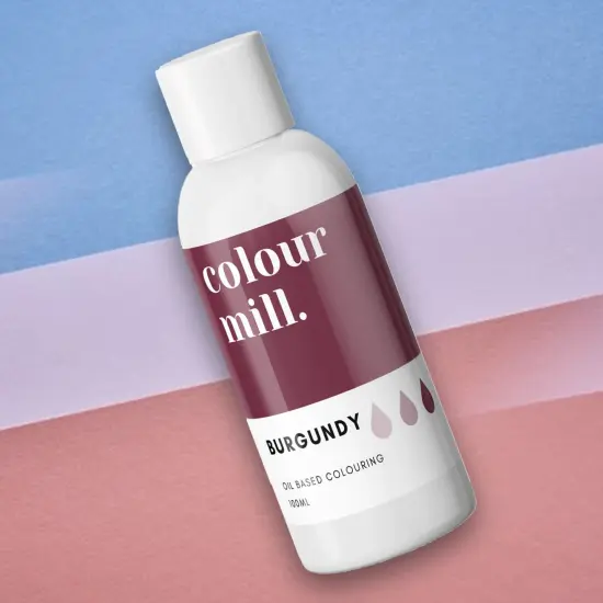 Vegan Halal 100ml Burgundy Oil Based Food Coloring Gel for Buttercream Cake Decoration {2}