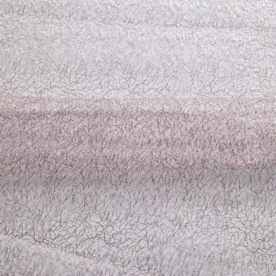 1 Yard Metallic Susumi Tulle Lace Fabric, 58/60&Prime; Wide 100% Polyester Blush {1}