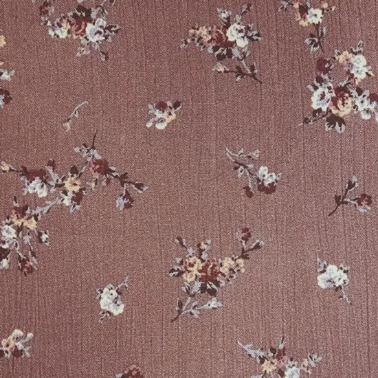 1 Yard Rose 100% Rayon Crinkle Fabric 50/52" Wide Lightweight Apparel Fabric {2}