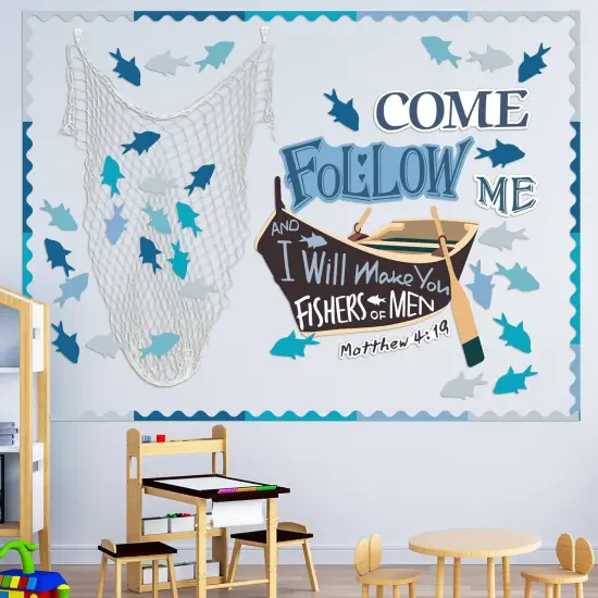 76Pcs Fishers of Men Bulletin Board Set {4}