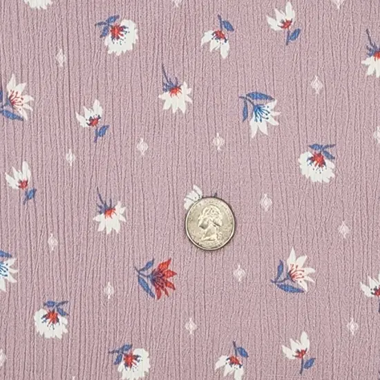 Rayon Crinkle Lavender 50/52&rdquo; Lightweight Textured Fabric {1}