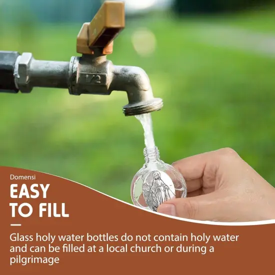 12 Pcs Glass Holy Water Bottles {4}
