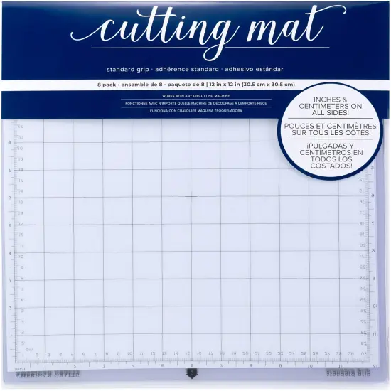 American Crafts Adhesive Cutting Mat 8/Pkg-12"X12" {1}