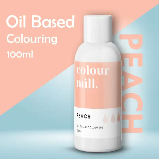 100ml Colour Mill Oil Based Food Colouring Peach For Buttercream Chocolate & Baking {5}
