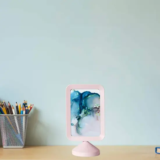 4x6 Light Pink Double-Sided Photo Frame &ndash; Freestanding Display for Two Pictures, Menu Holder, or Reception Sign &ndash; No Back Panel for Easy Image Swap {5}