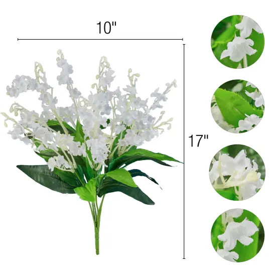 Collections Etc Lily of the Valley Bushes - Set of 3 {6}