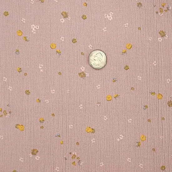 1 Yard Mauve Rayon Crinkle Fabric for Blouses Dresses Skirts and Lightweight Apparel 50/52" Width {3}