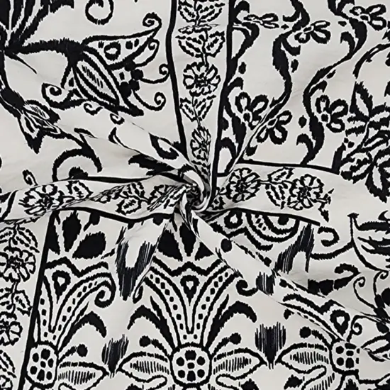 1 Yard Off White Rayon Nylon Poplin Fabric Smooth Lightweight Material for Apparel and Linings 57/58 Inches Wide {1}