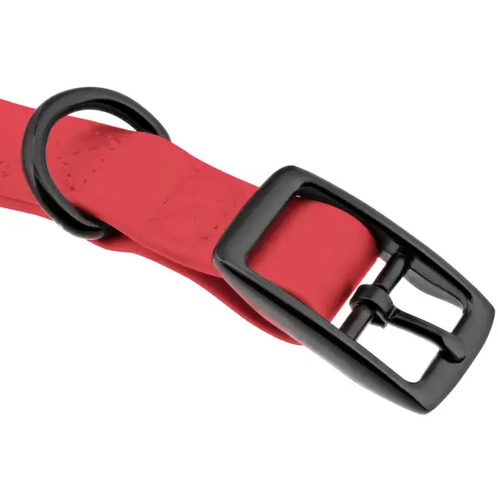 MiMu Medium Silicone Dog Collar - Pink 19.5in Stylish Dog Collar with Prong Buckle {4}