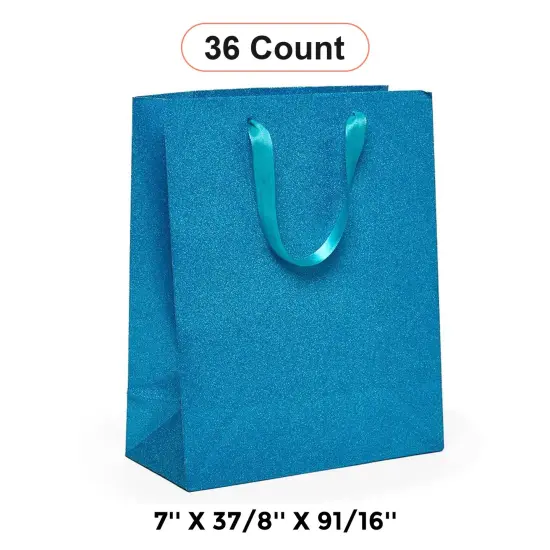 Glitter Grain Euro Totes 7'' x 3 7/8'' x 9 1/16'' for Special Occasions Turquoise {1}