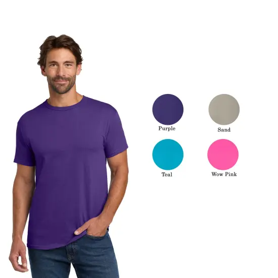 Hanes Essential-T T-Shirt for Men's Cotton Tees White {6}