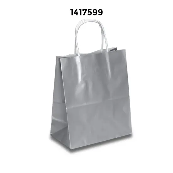 High-Gloss Bags 16'' x 6'' x 13'' Premium Quality Platinum {3}