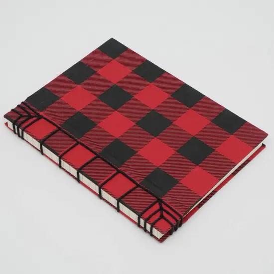 Checkered Notebook Red - Pack of 6 {1}