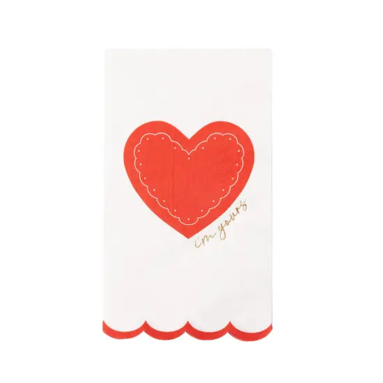 ELEGANT VALENTINE GUEST TOWELS {1}