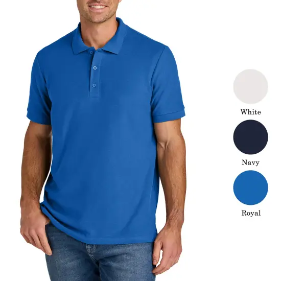 Gildan Hammer Pique Polo T-Shirt, Pure Cotton Short Sleeve Assorted Color Men's Tee Black {4}