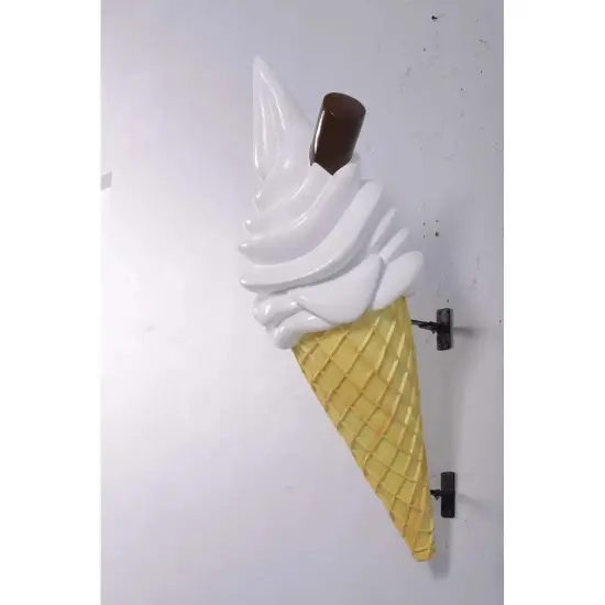 Hanging Soft Serve Vanilla Ice Cream Over Sized Statue {4}