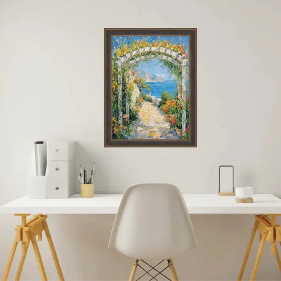 Gothic Vintage Antique Gold Espresso Picture Frame 20x28 frame {6}